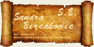 Sandra Birčaković vizit kartica